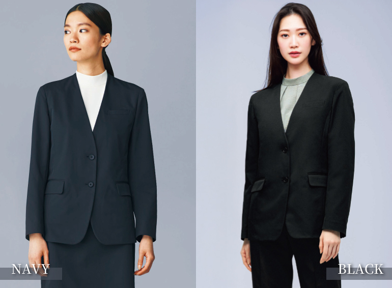 カーシーenjoy Noir　事務事務服 ダブルクロス・バイ・ブリングマテリアル コーデ画像