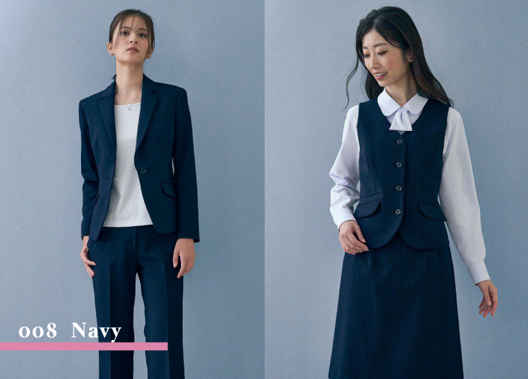 ピエ アイトス 事務服 スーパーバリュースーツ コーデ画像