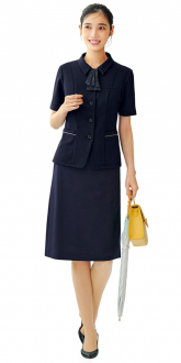 事務服カーシーカシマオーバーブラウス+タイトスカート