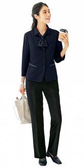 事務服カーシーカシマオーバーブラウス+パンツ