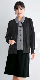 事務服カーシーカシマオーバーブラウス+Aラインスカート