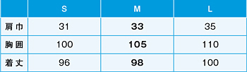 サイズ表