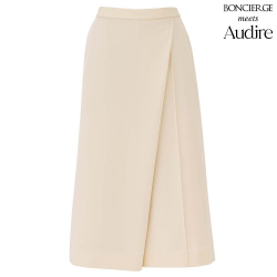 事務服ボンマックスクロップドワイドパンツ