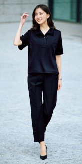 事務服ボンマックスオーバーブラウス+パンツ