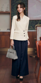 事務服ボンマックスジャケット+パンツ(オフィススーツ)