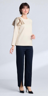 事務服ボンマックスオーバーブラウス+パンツ