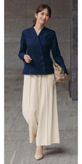 事務服ボンマックスジャケット+パンツ(オフィススーツ)