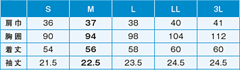 サイズ表