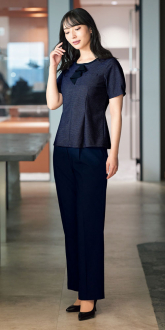 事務服アンジョアオーバーブラウス+パンツ