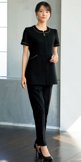 事務服アンジョアオーバーブラウス+パンツ