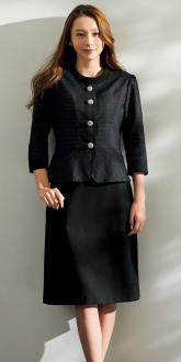 事務服アンジョアジャケット+Aラインスカート(オフィススーツ)