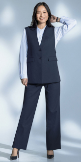 事務服セロリーベスト+パンツ(ベストスーツ)