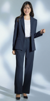 事務服セロリージャケット+パンツ(オフィススーツ)