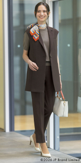 事務服セロリーベスト+パンツ(ベストスーツ)