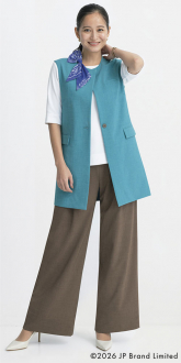 事務服セロリーベスト+パンツ(ベストスーツ)