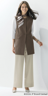 事務服セロリーベスト+パンツ(ベストスーツ)