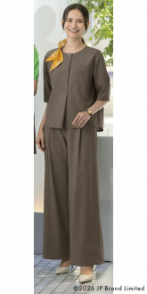 事務服セロリーオーバーブラウス+パンツ