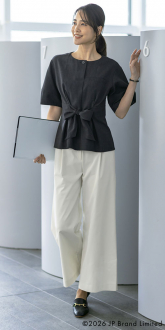 事務服セロリーオーバーブラウス+パンツ