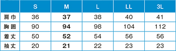 サイズ表