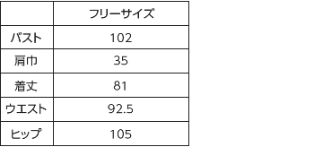 サイズ表