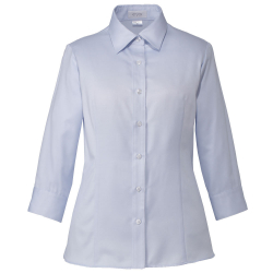 事務服カーシーカシマシャツブラウス（七分袖）