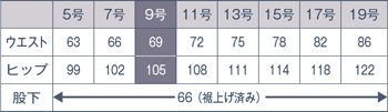 サイズ表