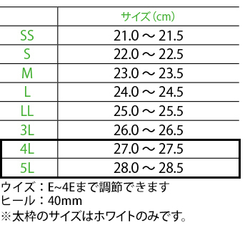 サイズ表