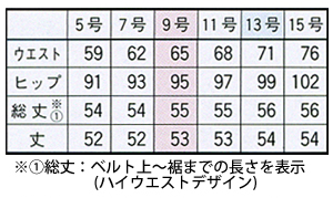 サイズ表