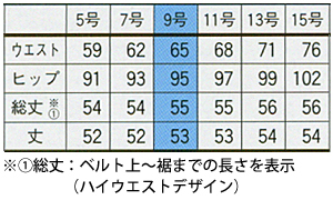 サイズ表