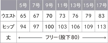 サイズ表