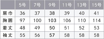 サイズ表