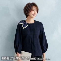 カーシーカシマオーバーブラウス（七分袖）