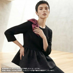 事務服カーシーカシマプルオーバー（七分袖）