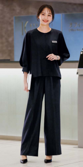 事務服ボンマックスオーバーブラウス+パンツ