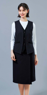 事務服ボンマックスベスト+タイトスカート(ベストスーツ)