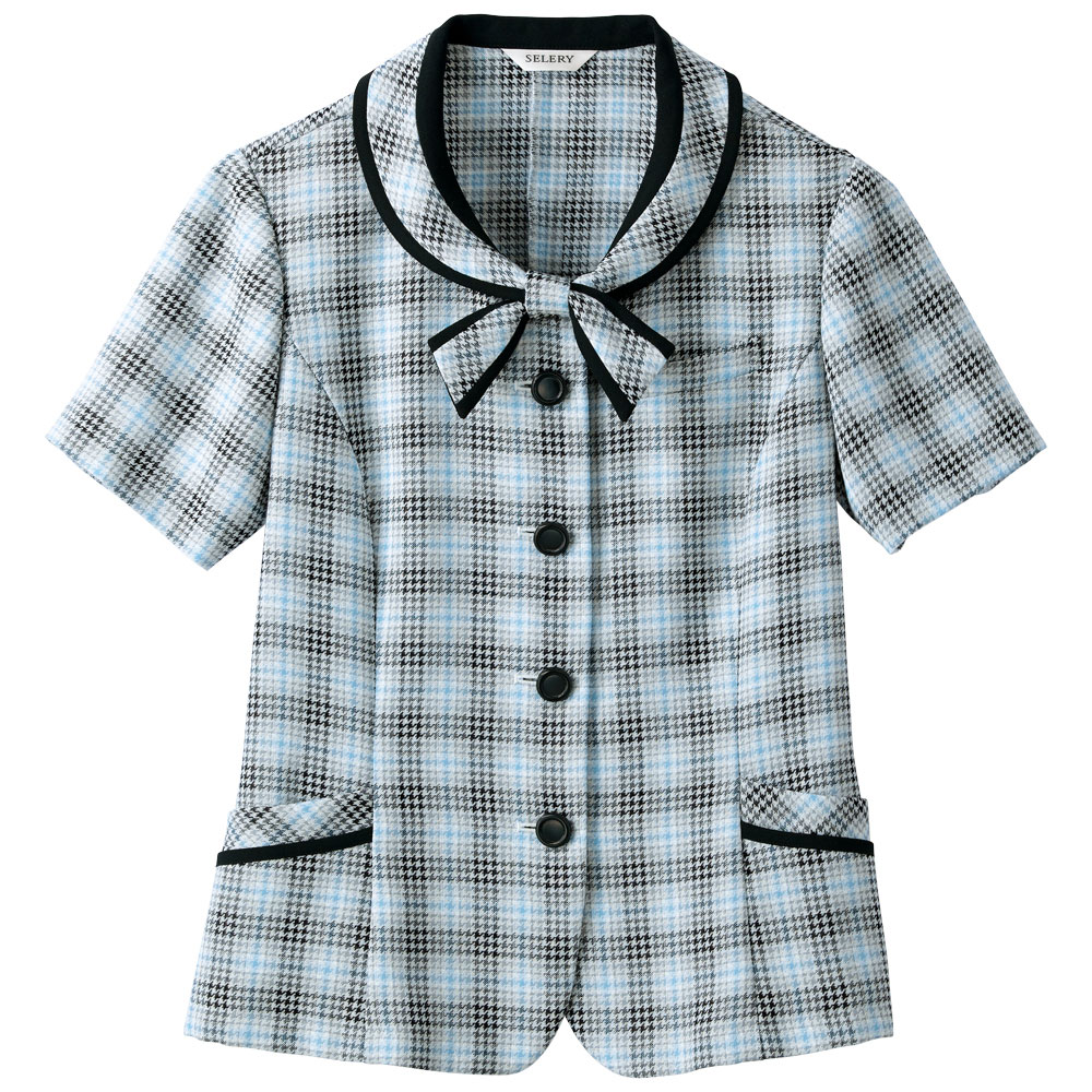 事務服 オーバーブラウス S セロリー の通販 事務コレ