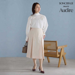 事務服ボンマックスプリーツスカート（ロング丈）