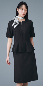 事務服カーシーカシマオーバーブラウス+タイトスカート