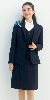 事務服カーシーカシマジャケット+Aラインスカート(オフィススーツ)