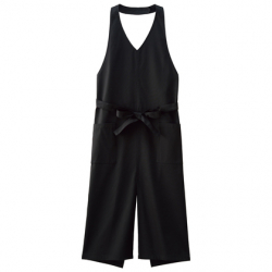 事務服ボンマックスVネックエプロン