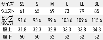 サイズ表