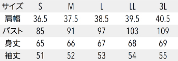 サイズ表