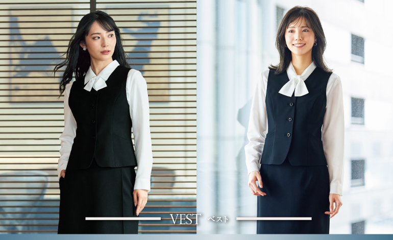 アンジョア enjoie事務服 スマートストレッチ　コーデ画像