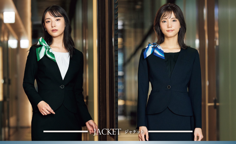 アンジョア enjoie事務服 スマートストレッチ　コーデ画像