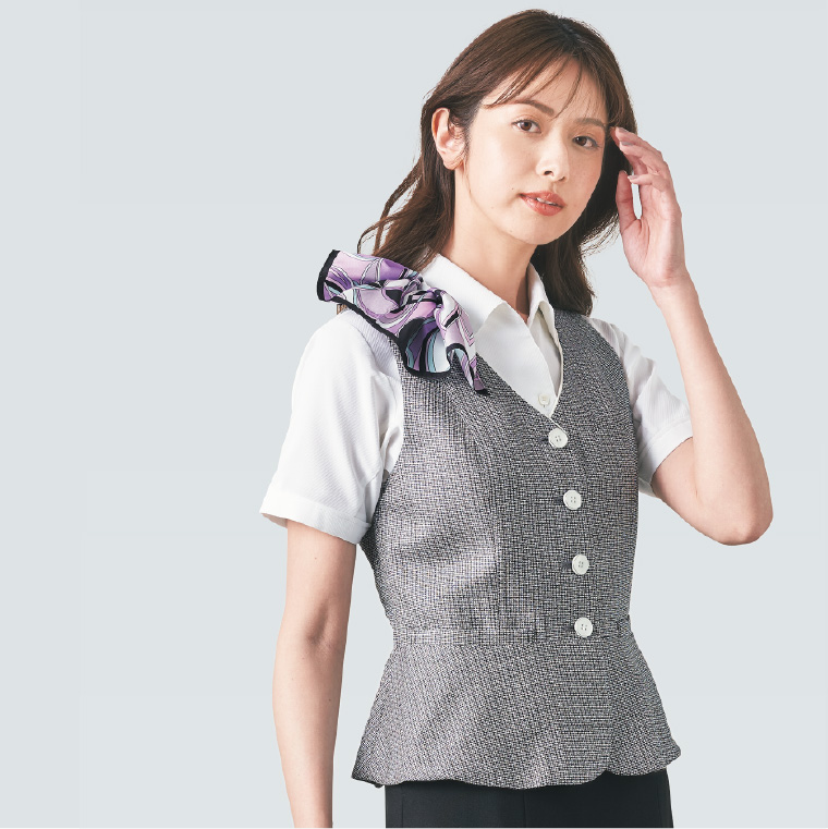 事務服 ESV705 ベスト カーシーカシマ