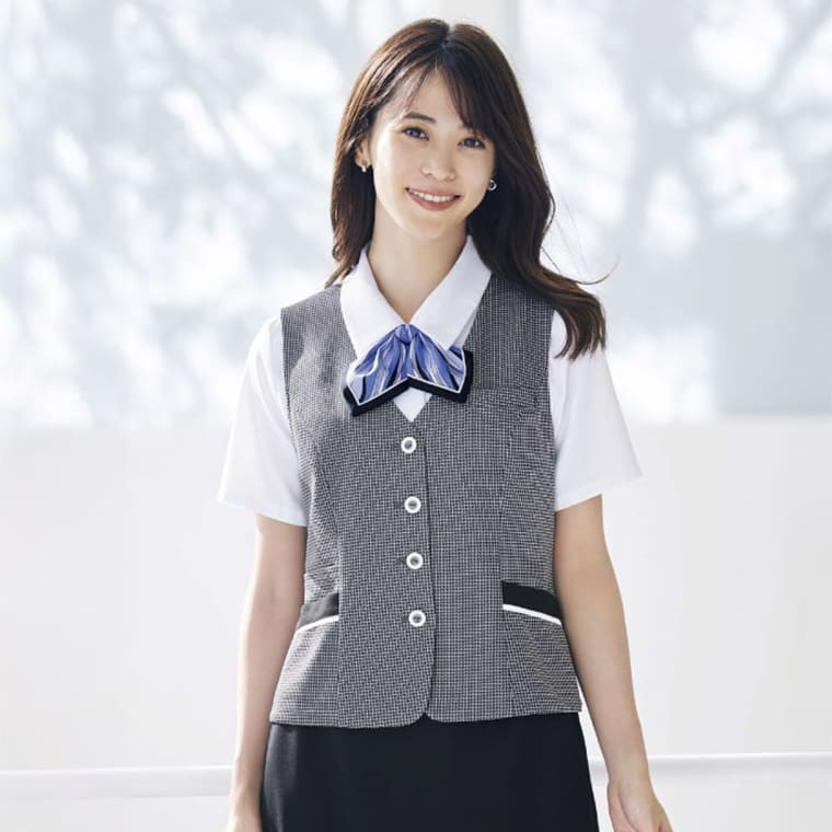 高吸放湿でムレない事務服ベスト AV1838 ボンマックス