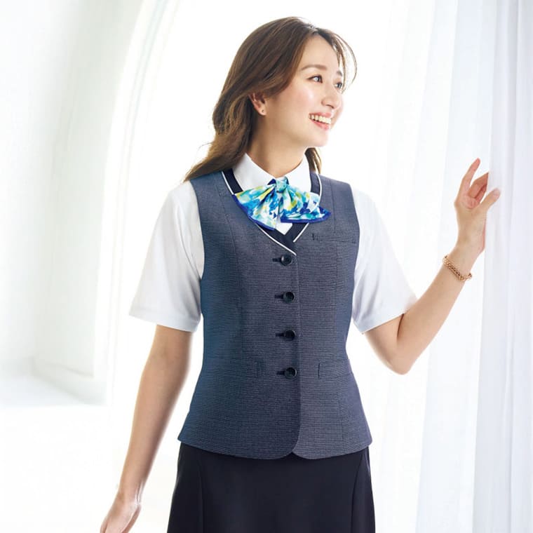 シャリ感のある涼しい事務服 ESV891 カーシー