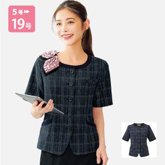ESA1027 オーバーブラウス 事務服