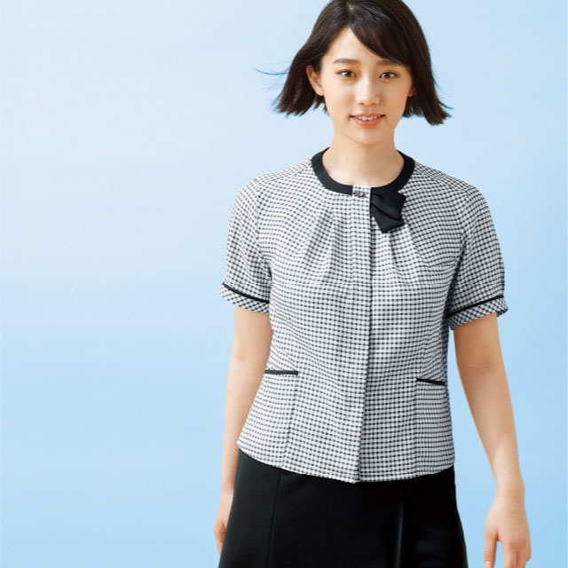 お得に！涼しく！春夏のプチプラ事務服特集 事務服 オーバーブラウス3