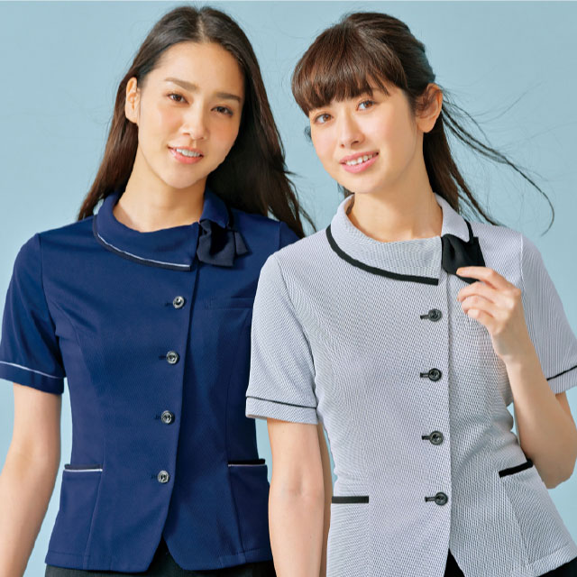 お得に！涼しく！春夏のプチプラ事務服特集 事務服 オーバーブラウス6